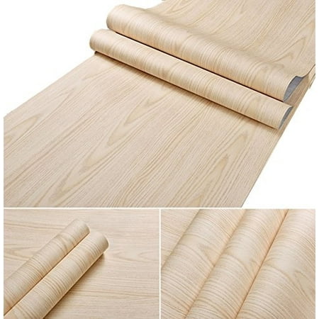 Glow4u Self Adhesive Light Oak Wood Grain Contact Paper Shelf Drawer Liner For Kitchen Cabinets Shelves Cupboards Table A