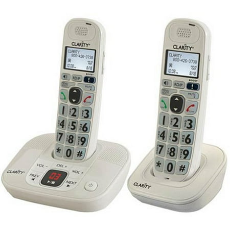 Clarity D714 Amplified Cordless Phone with (1) D704HS Expwithable