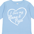 thumbnail image 4 of Inktastic I Love My Nana and Papa in White Chalk Heart Boys or Girls Long Sleeve Toddler T-Shirt, 4 of 5