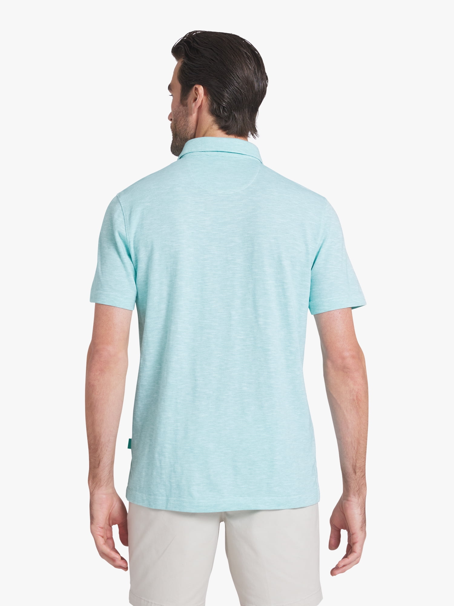 Chaps Men's and Big Men's Harbor Side Slub Short Sleeve Polo Shirt, Sizes S-3XL