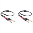 thumbnail image 1 of 2X Adaptador de 3,5 mm una Doble de 6,5 mm Cable Auxiliar de Audio de 3,5 mm Doble 6,35 1/4 de Pulgada Mono una EstéReo Cable Auxiliar de 1/8 de Pulgada y 3,5 mm, 1 of 5