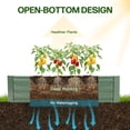 thumbnail image 4 of Aoodor Metal Raised Garden Bed 4' x 2' x 1', Rust Resistance Planter Boxes for Patio and Outdoor Yard Gardening - Set of 2, 4 of 6