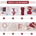 thumbnail image 4 of Dalrosia 6 Set DIY Macrame Christmas Gnomes Santa Claus Kit DIY Macrame Santa Claus for Christmas Tree Decor Christmas Tree Hanging Gnomes Santa Elf Instructions Included Holiday Decor, 4 of 5