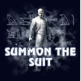 thumbnail image 2 of Women's Marvel: Moon Knight Summon the Suit Graphic Tee Navy Blue 2X Large, 2 of 4