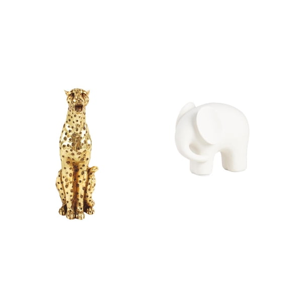 Figura de guepardo,Figura de guepardo dorado,adorno de escritorio moderno,Figura de elefante,Estatua de elefante,figura decorativa de Feng Shui para el hogar,Figura coleccionable Figura