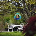 thumbnail image 3 of 3D Dynamic Rotating Wind Chime Stainless Steel Color Metal Sheet Wind Rotating Energy Courtyard Art Outdoor Metal Hanging Wind Chime, 3 of 4