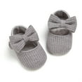 thumbnail image 4 of REDARER Baby Girl First Walking Shoes Soft Yarn Knit Sneakers Prewalker Booties Crib Shoes Non- Sole Cute Bow,Size:0-6 Months, 4 of 6
