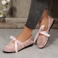 thumbnail image 2 of HXWCHs Breathable Lace Flat Shoes for Women Soft Sole On Comfortable Casual Loafers Lightweight Walking Footwear 7.5 Pink, 2 of 8