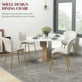 thumbnail image 4 of HOMCOM Dining Chairs Set of 4 with Cushioned Backrest, 4 of 9