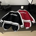 thumbnail image 6 of Ruyang Boys Girls Gym Athletic Sets 2 Piece Sweatsuit Zip Up Jacket Baggy Sweatpants Suit Fall Winter Striped Tracksuit Winter Clothes, 6 of 7