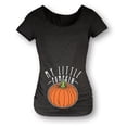 thumbnail image 2 of Bloom Maternity - My Little Pumpkin - Maternity Scoop Neck T-Shirt, 2 of 6