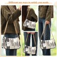 thumbnail image 4 of FORMRS Womens Shoulder Bag with Chain Strap Clutch Purse Cute Tote Handbag, Beige Cute Cats, 4 of 7