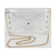 thumbnail image 5 of Bolso transparente de gelatina a la moda, bolso diagonal con remache de cadena, bolso para teléfono móvil, bolso diagonal Sincero Electrónica, 5 of 5