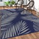 thumbnail image 1 of Alfombra exterior GENIMO, 152 x 244 cm, impermeable, reversible, azul y gris, 1 of 7