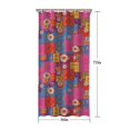 thumbnail image 5 of Pioneer Flower Floral Print Pattern Shower Curtain 36"x72", Bathroom Decorative Shower Curtain Set with 12 Hooks, Waterproof Washable, 5 of 6