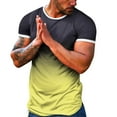 thumbnail image 1 of BOBOGOJP T-Shirts Graphiques pour Hommes Manches Courtes Col Rond Tuniques Décontractées Blouse (Jaune,m), 1 of 5