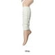 thumbnail image 3 of Qarigey Calentadores de pierna de ganchillo de punto de invierno de moda para mujeres calentadores de rodilla de tobillo suaves y elásticos Accesorios de disfraces blanco, 3 of 6