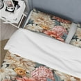 thumbnail image 4 of Designart "Garden Of Renaissance I" Pink Botanical Bedding Covert Set - Bohemian & Eclectic Bed Set With 1 Sham, 4 of 5