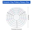thumbnail image 2 of Uxcell Ceramic Clay Pottery Rotary Disc, 12 x 0.2cm Spin Pottery Trimming Divider Tools, 2 of 6