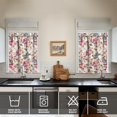 thumbnail image 4 of Vintage Blooming Curtains 36 Inch - 3 Panel Rustic Farmhouse Set with Bohemian Floral Design, Rod Pocket Kitchen Window Treatment Decor, 4 of 6