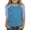 Light Blue, variant on YunPes Girls Baseball Raglan T-Shirt 3/4 Sleeve Soft Tee Classic Casual Top Crewneck Color Block Cute Spring Summer Blouses Tops