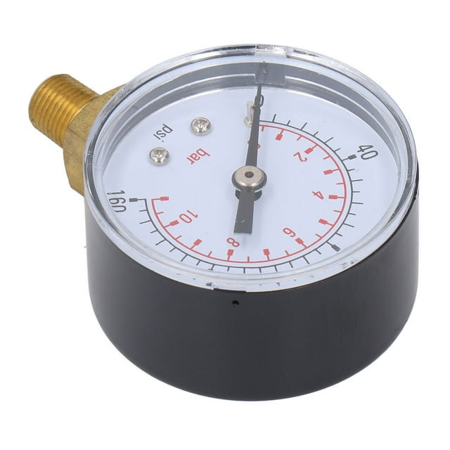 Manómetro Axial, Medidor De Presión Axial De 0 A 11 Bar, Esfera De 2,0 Pulgadas, NPT De 1/8 Pulgadas Para La Industria Química