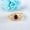 Sterling Silver, variant on SHEKHAWATJEWELS 5 mm / 0.75 Ct Round Shape Red Garnet Goku Ring Yellow Gold Plated Silver Unisex Ring Anime Ring Solitaire Ring January Birthstone Ring For Her