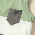 thumbnail image 6 of GYRATEDREAM Toddler Infant Baby Boy Summer Outfits Sleeveless Patchwork Pocket Tank Top and Casual Shorts Set 2 Piece Clothing Set for Gray 6-9M, 6 of 9