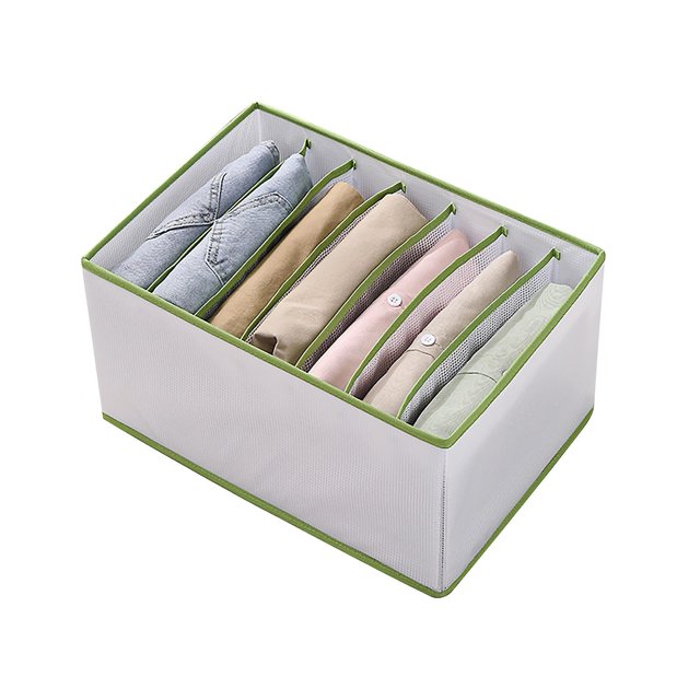 Cesta de separación de ropa para pantalones vaqueros, cajón de armario de dormitorio, almacenamiento transparente, almacenamiento de tela para el hogar