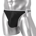 thumbnail image 6 of TANBOM Mens Sexy Bulge Enhancing Underwear Lightweight Breathable Thong Black L, 6 of 8
