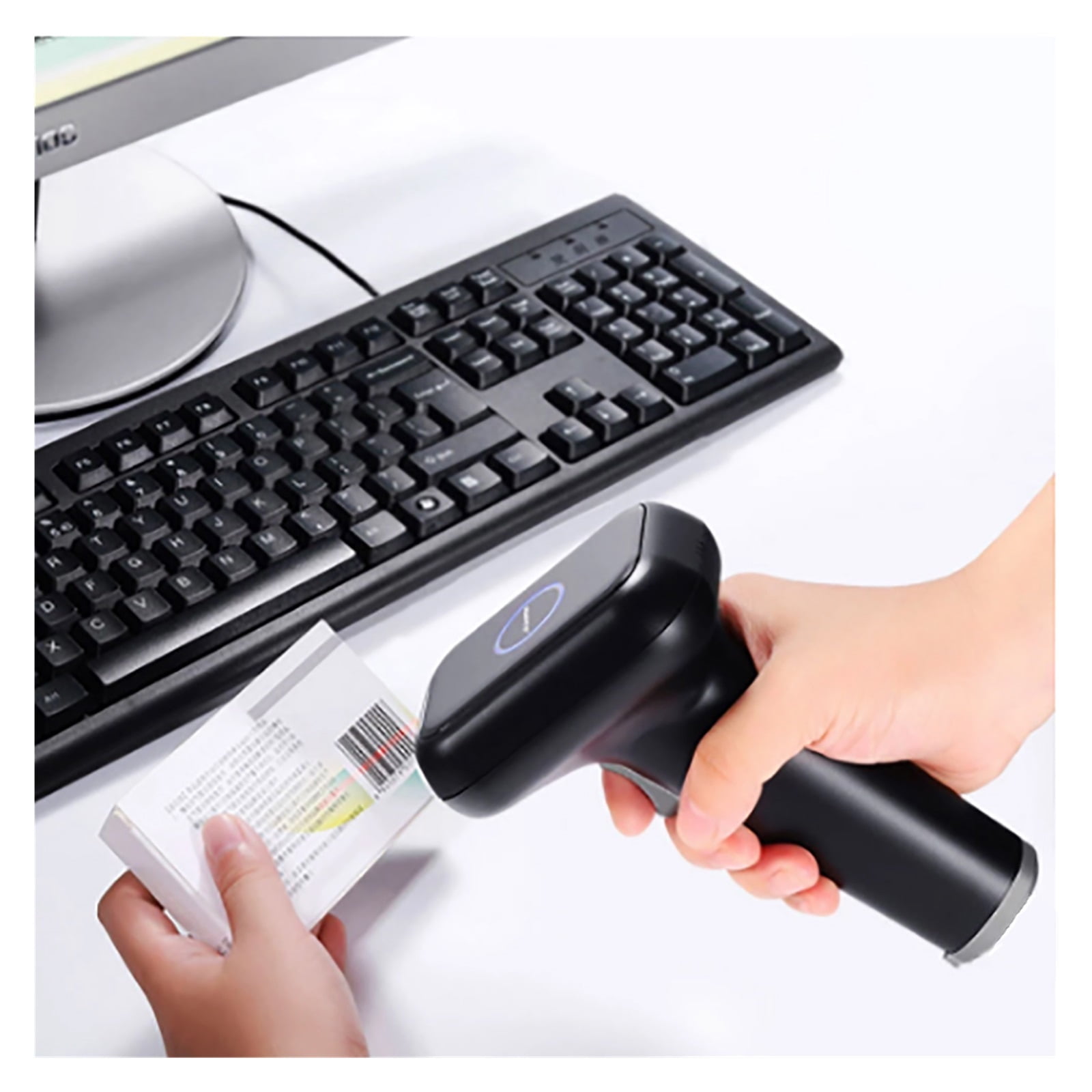 2D 1D Barcode Scanner High-performance Scanner QR Code Reader USB Wireless High Speed Durable Full Exposure With Base For Store ,Easy to Operate
