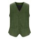 thumbnail image 5 of pstuiky Camisetas sin mangas para hombre, Blazer de moda para hombre, chaleco ajustado con cuello en V y botonadura lisa Camisas para hombres s, 5 of 6