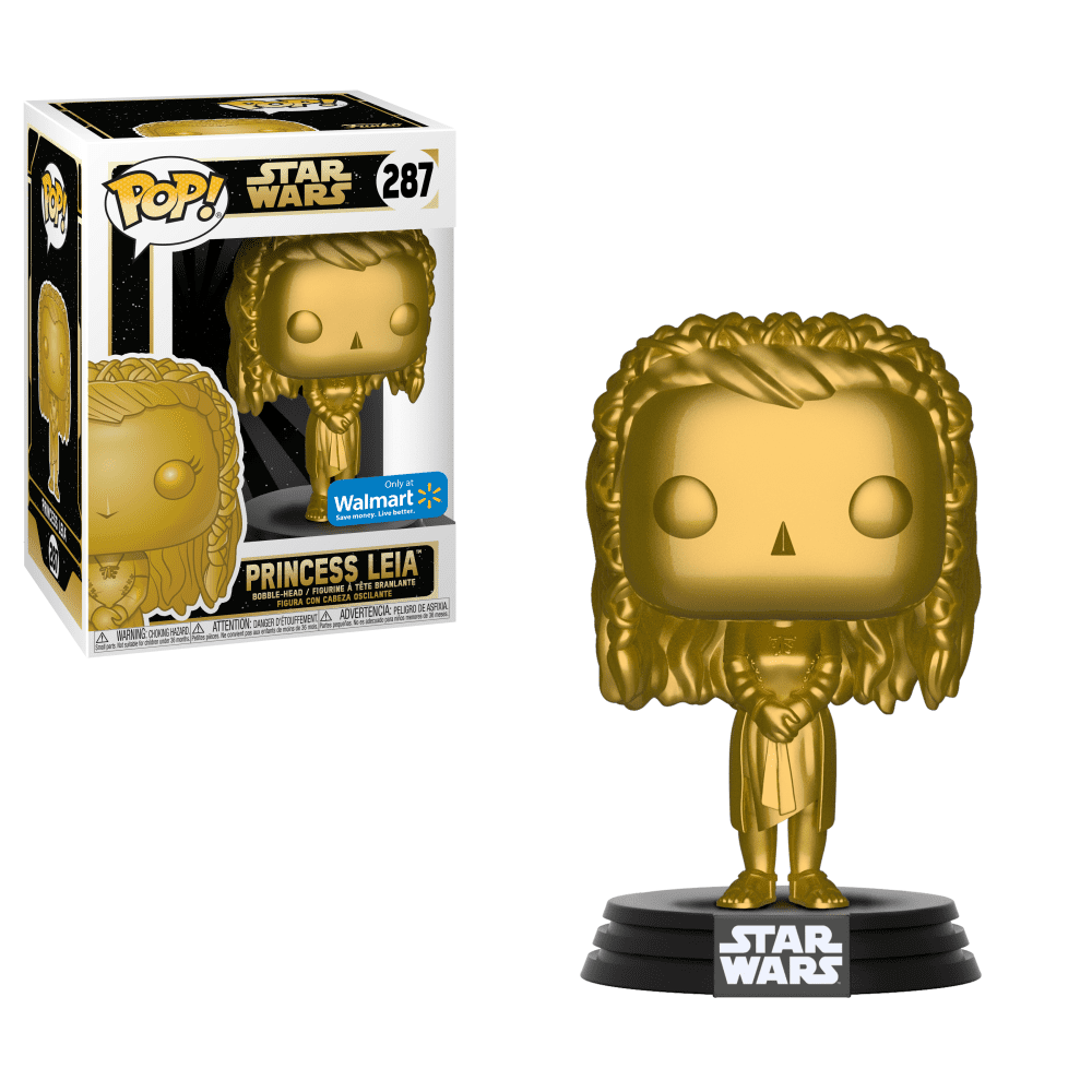 NEW Funko POP Star Wars Walmart Exclusive #124 Gold Metalic Yoda With Protector 