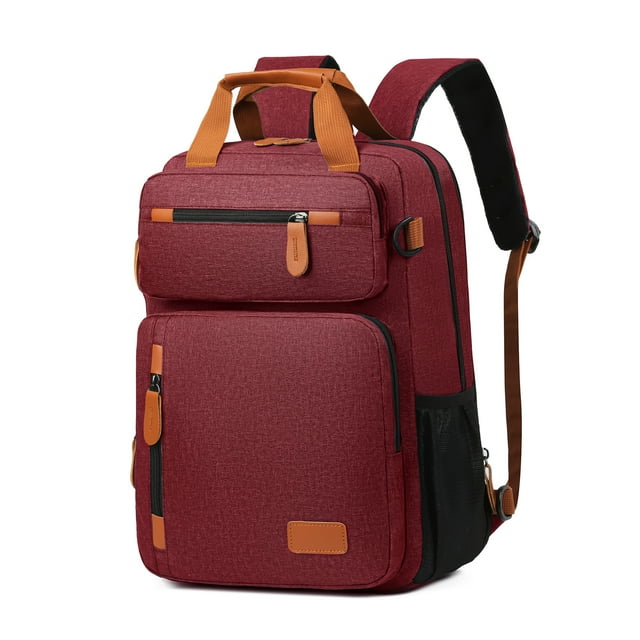 Zootealy Sac à Dos de Voyage Polyvalent avec Capacité Extensible et Design Ergonomique - Rouge, Sac pour Ordinateur Portable Durable et Résistant à l'Eau pour Hommes, Sac à Dos d'Affaires avec Plusieurs Compartiments et Sangle de Bagage