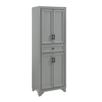 Crosley Furniture Tara Pantry in Distressed Gray