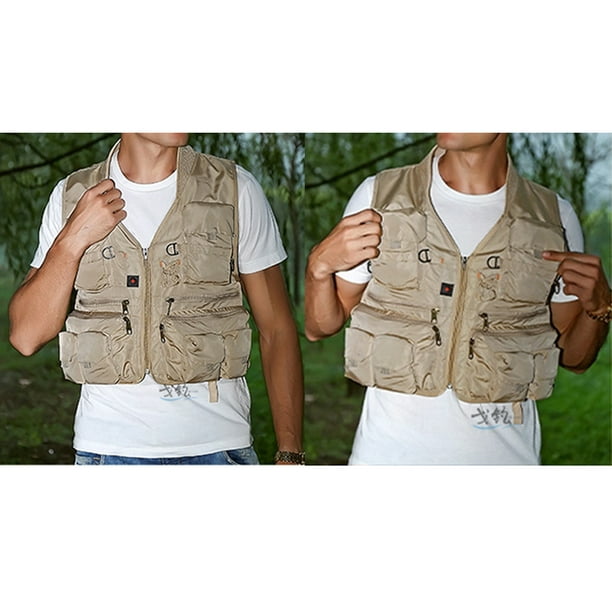 Multi Pocket Men's US Tactical Hiking Fishing Vest Photographer