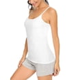 thumbnail image 2 of Txlixc - Camiseta sin mangas básica para mujer, con tirantes finos, camisetas interiores ajustables para yoga Txlixc Moda, 2 of 6