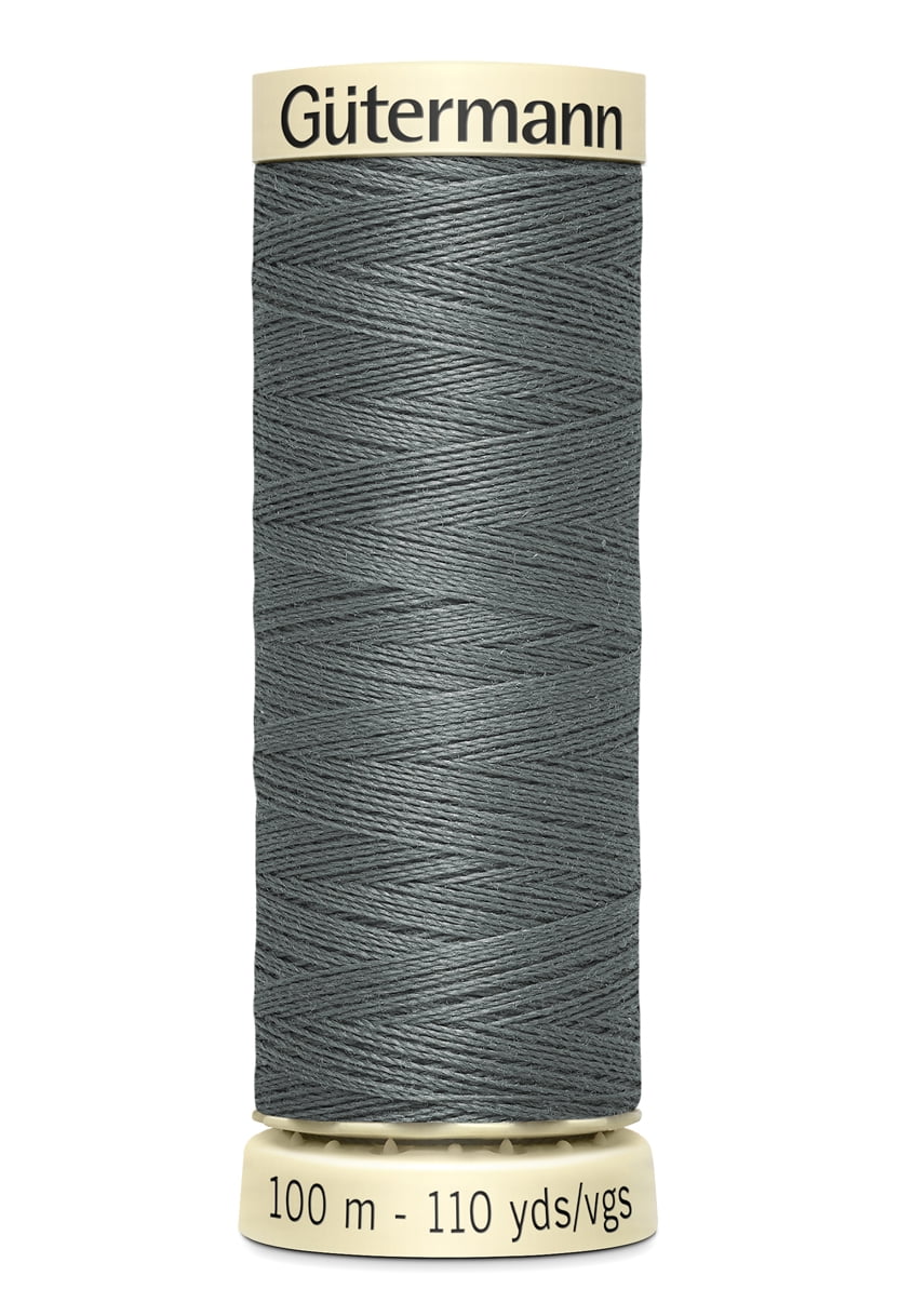 Gutermann SewAll Polyester Rail Grey Thread, 110 yd.