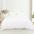 thumbnail image 4 of PiccoCasa 3 Pieces Microfiber Soft Breathable Duvet Cover Set White King, 4 of 7