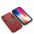 thumbnail image 3 of Dteck For Apple iPhone XR 6.1 inch (2018 Release) Case, [Magnetic Car Mount] Heavy Duty Armor Protective Rugged 2 in 1 Shock-Absorbing Case with 360 Degree Rotation Ring， Red, 3 of 5