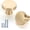 Brushed Brass, variant on Furniware 10 Pack Matte Black Cabinet Knobs, Modern Dresser Knobs, Solid Round Kitchen Cabinet Knobs for Dresser Drawers, Cupboard, Closet