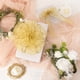 thumbnail image 2 of Cinta decorativa Ribbli de organza alambrada de 6,4 cm x 18,3 m, color dorado, 2 of 4