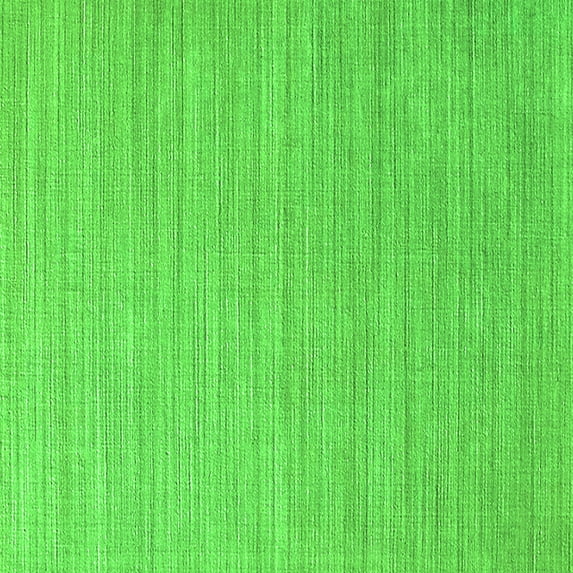 Ahgly Company Indoor Square Oriental Green Industrial Area Rugs, 6' Square