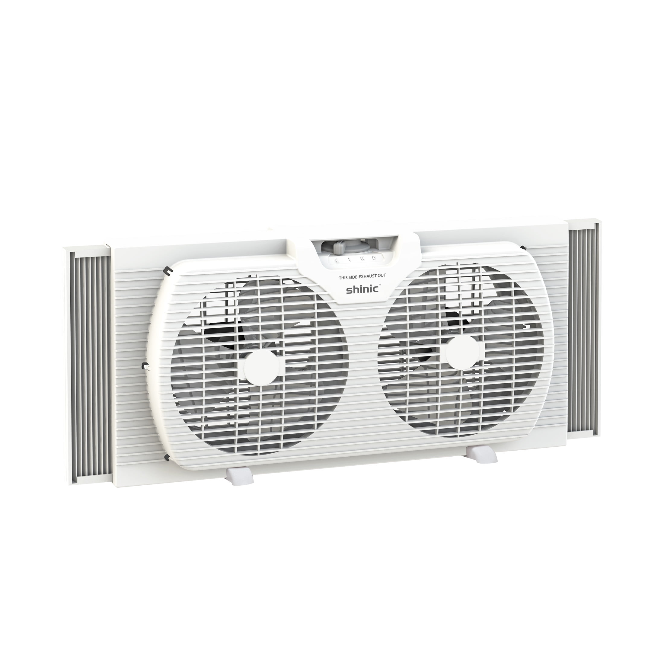 Shinic 3Speed Twin Window Fan with Removable Bug Screen,AutoLocking