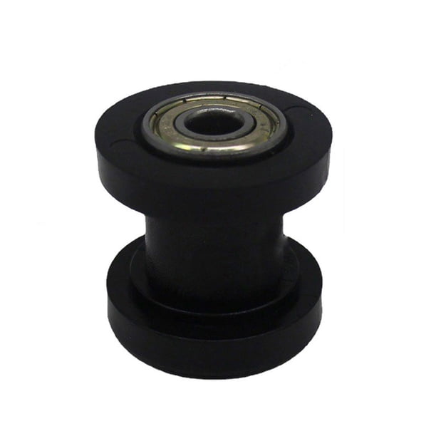 sweethay Tensor de cadena de motocicleta de 8mm, guía deslizante de rodillo Universal, polea, accesorios de piezas de mantenimiento de Accesorios para motos Negro