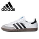 thumbnail image 2 of Zapatillas de skate adidas samba OG de piel suave para hombre y mujer, zapatillas informales planas para deportes al aire libre, color tonal, de Wales Bonn Pony, 2 of 5