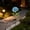 Blue, variant on JZCHUNTOY Solar Ground Insert Light, Artificial Hydrangea Flower Design, Waterproof LED Garden Lawn Lamp, Suitable for Outdoor Yard Patio Pathway Landscape Decoration