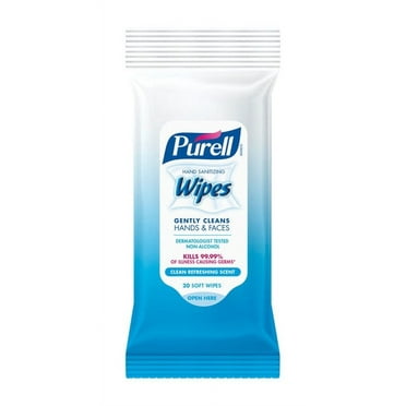 Purell Hand Sanitizing Wipes 7" x 6", Alcohol Free, Fresh Scent
