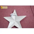 thumbnail image 3 of Hanging Tin White Star Figurine Home Decor 7", 3 of 4