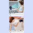thumbnail image 4 of 3000mAh N33 USB Clip Fan Clip on Fan Mini Fan with Clip Aromatherapy Use Digital Display Portable Bedroom Stroller Fan,D, 4 of 5